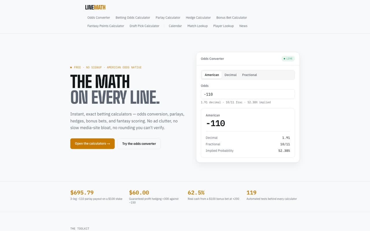 LineMath homepage