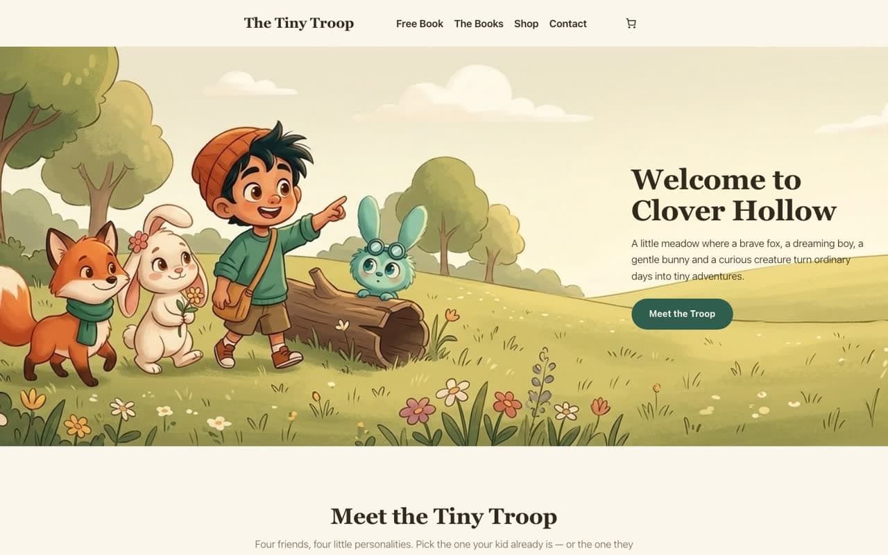 The Tiny Troop homepage
